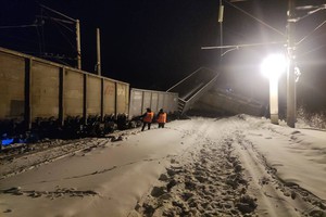 Сход вагонов. Фото пресс-службы Восточно-Сибирской транспортной прокуратуры