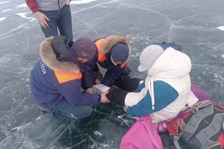 Женщина пострадала во время катания на коньках. Фото пресс-службы БПСО&nbsp;&nbsp;