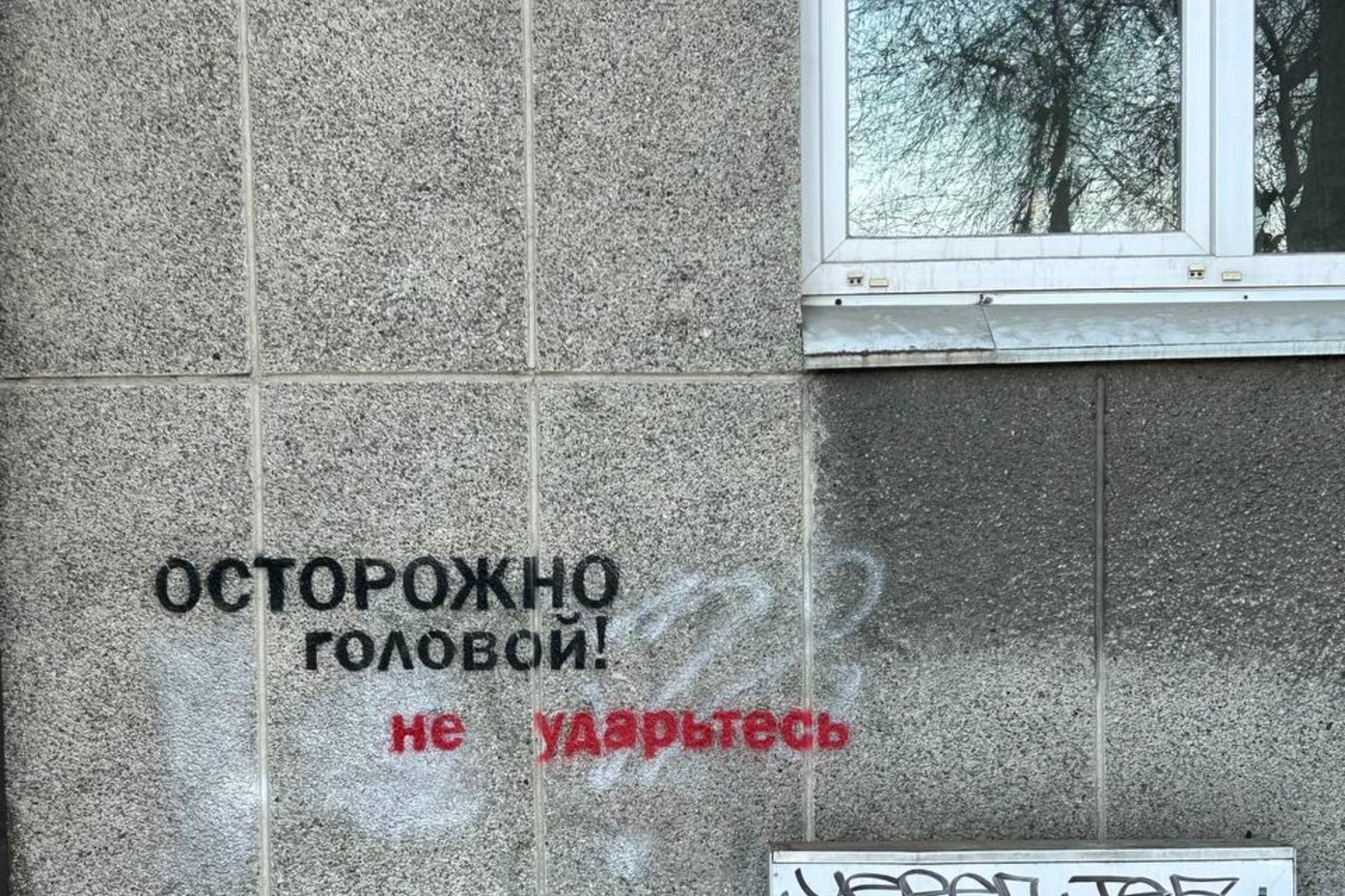 Оберегающая надпись. Фото из телеграм-канала Никиты Елшанского