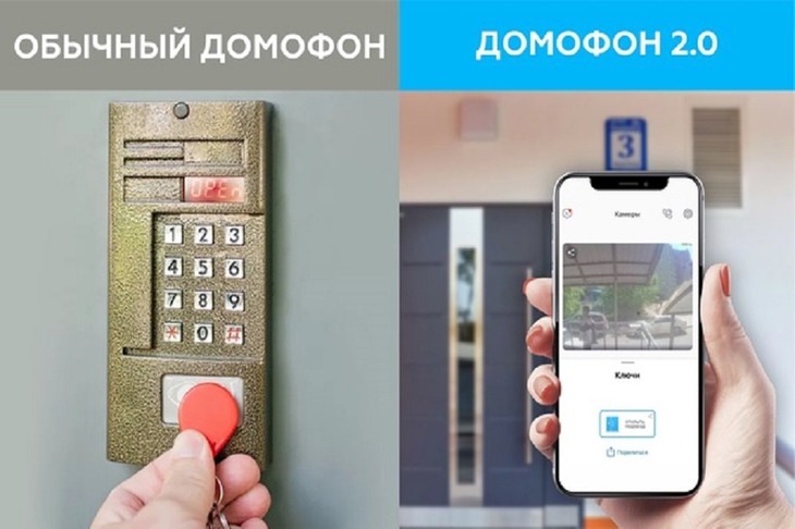 Аналоговый и цифровой домофоны. Изображение предоставлено ООО «Орион телеком»