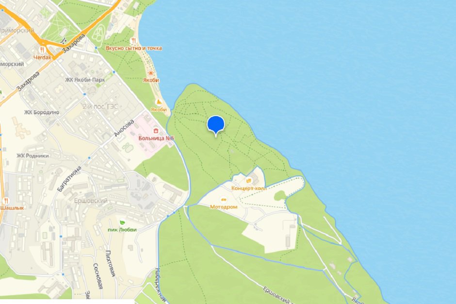 ЭкоТропы в Ершовском лесу. Скриншот с сайта http://www.2gis.ru*