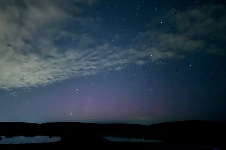 Полярное сияние. Фото из телеграм-канала «Иркутский астроном»