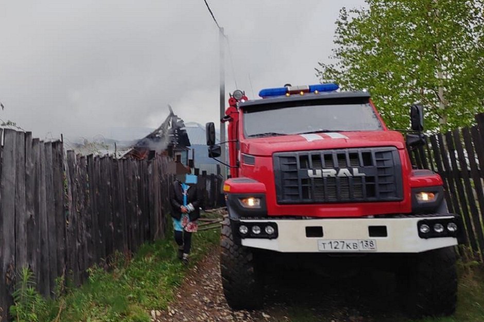 Место пожара. Фото пресс-службы прокуратуры Иркутской области