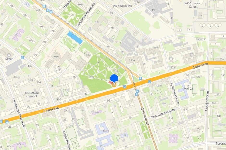 Усадьба В. П. Сукачева. Скриншот с сайта http://www.2gis.ru*