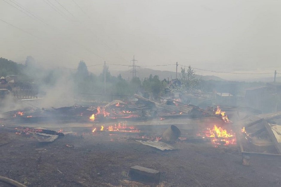 Место пожара. Фото пресс-службы прокуратуры Иркутской области