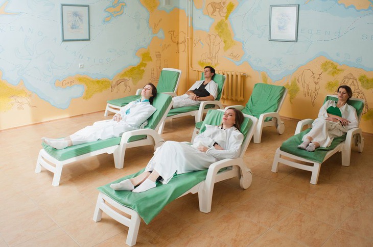 Посетители санатория