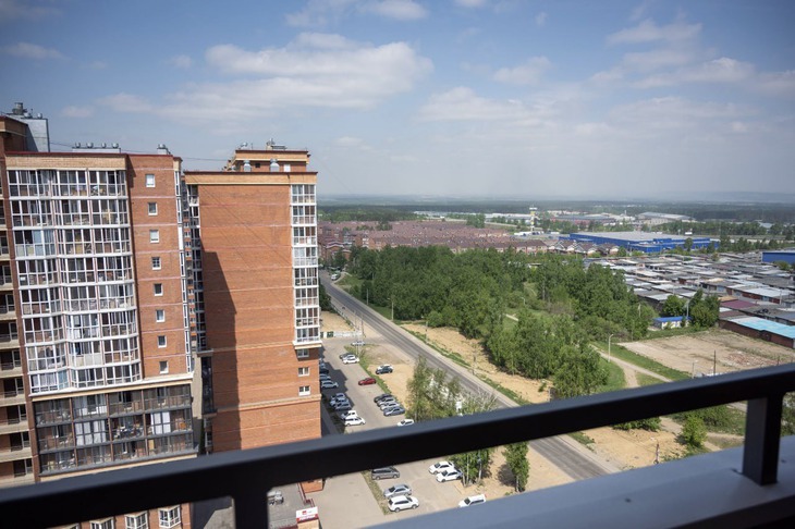 Вид с 16-го этажа. Фото пресс-службы мэрии Иркутска