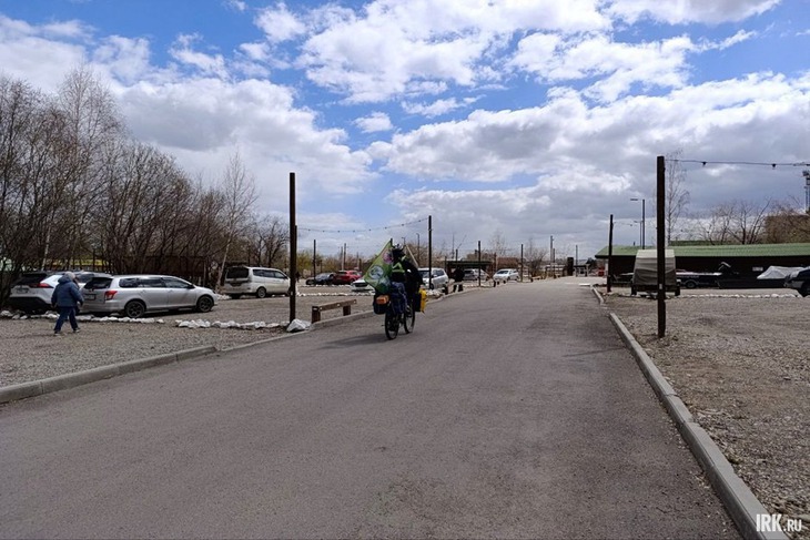 Путешественник отправился в путь. Фото Ольги Фонаревой, IRK.ru