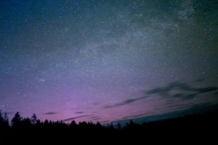 Полярное сияние. Фото из телеграм-канала «Иркутский астроном»