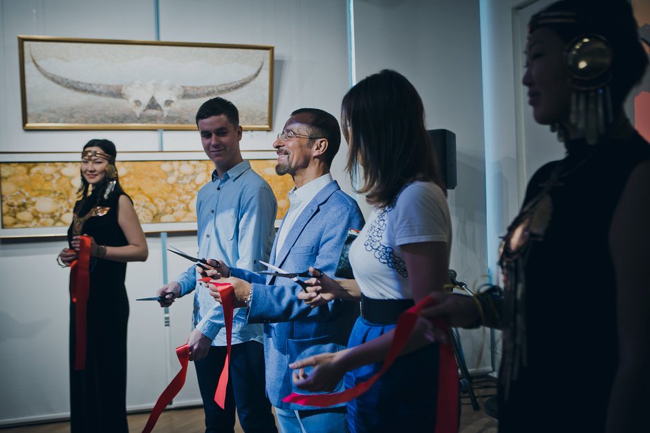 Виктор Бронштейн на открытии галереи в 2015 году