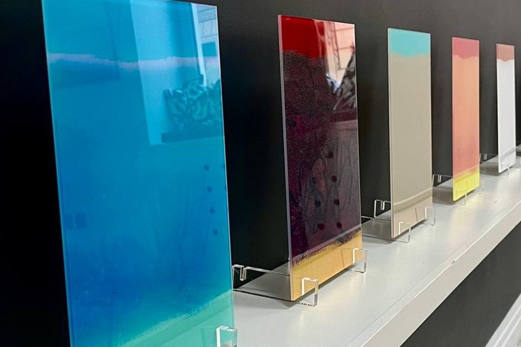 Работы на выставке