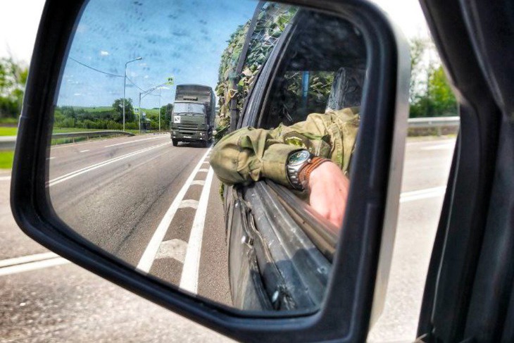 Гуманитарная миссия. Фото из телеграм-канала Федора Садовникова