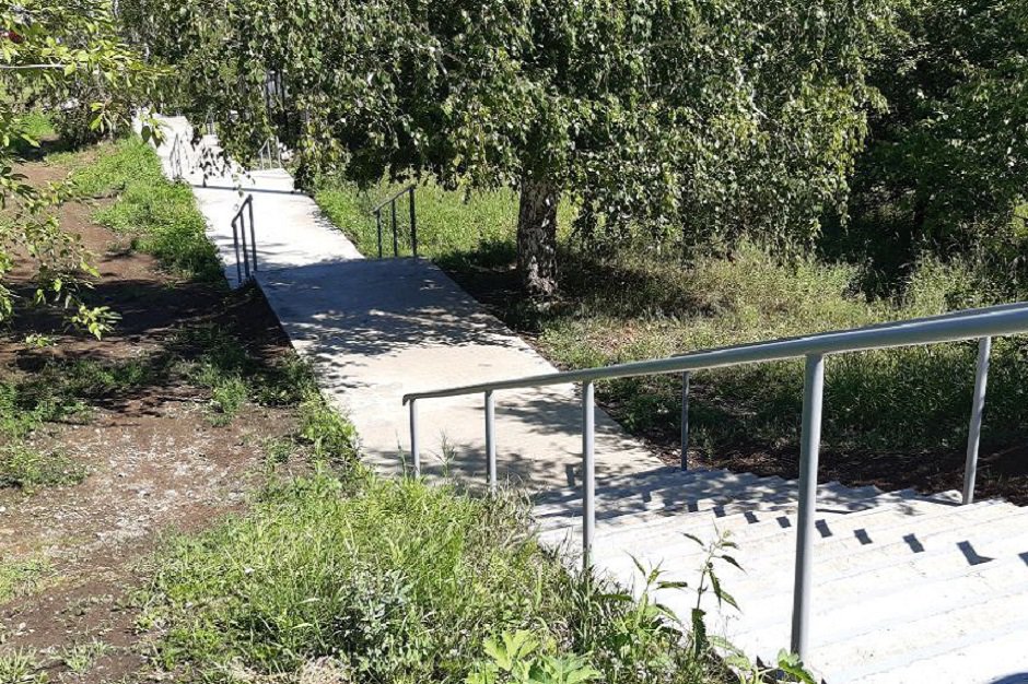 Лестница. Фото пресс-службы администрации Иркутска