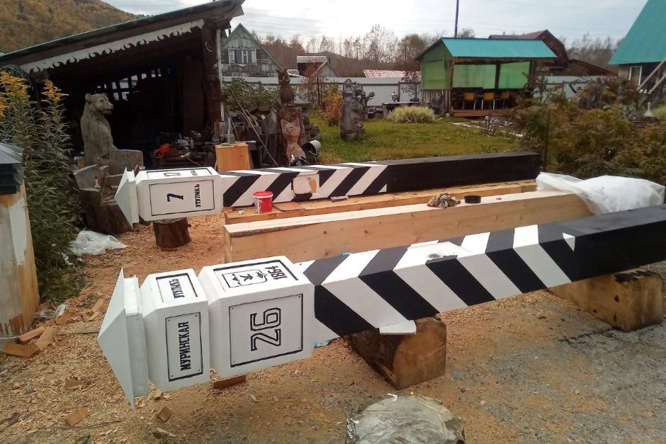 Создание верстового столба. Фото предоставлено Артемом Копыловым