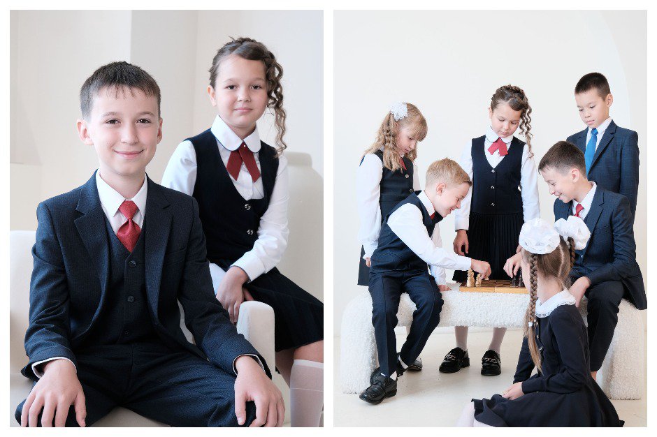 Ученики в школьной форме