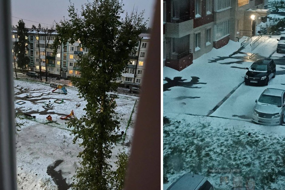 Непогода в Тулуне. Фото очевидцев из группы «Подслушано Тулун» в соцсети «ВКонтакте» Непогода в Тулуне. Фото очевидцев из группы «Подслушано Тулун» в соцсети «ВКонтакте»