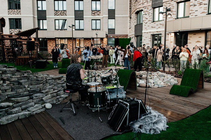 Выступление барабанщика