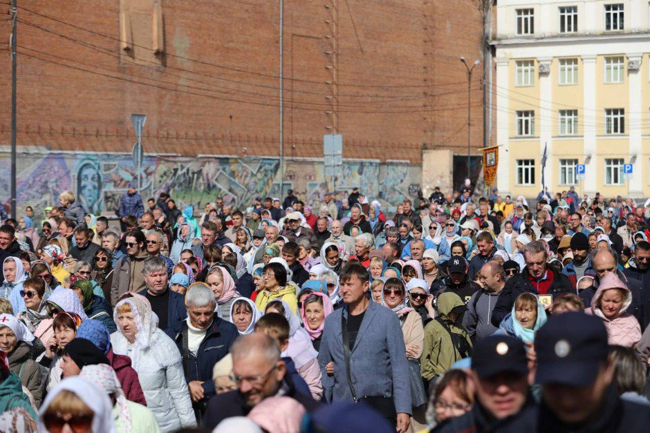 Крестный ход. Фото пресс-службы администрации Иркутска