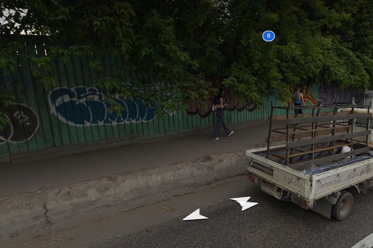 Старый забор на Маяковского. Скриншот с сайта Яндекс.Карты