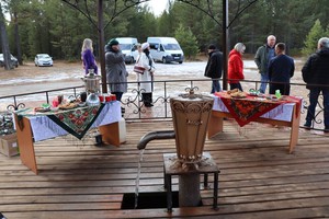Благоустроенный родник в Лесогорске. Фото предоставлено Николаем Хрычовым
