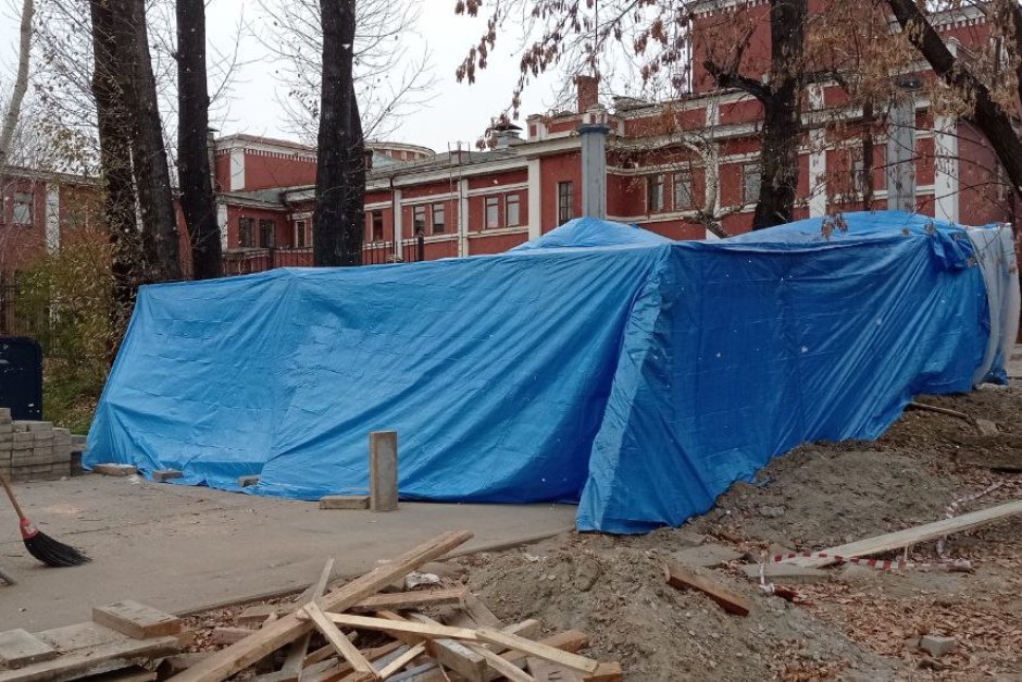 Работы в парке еще ведутся. Фото предоставлено очевидцем