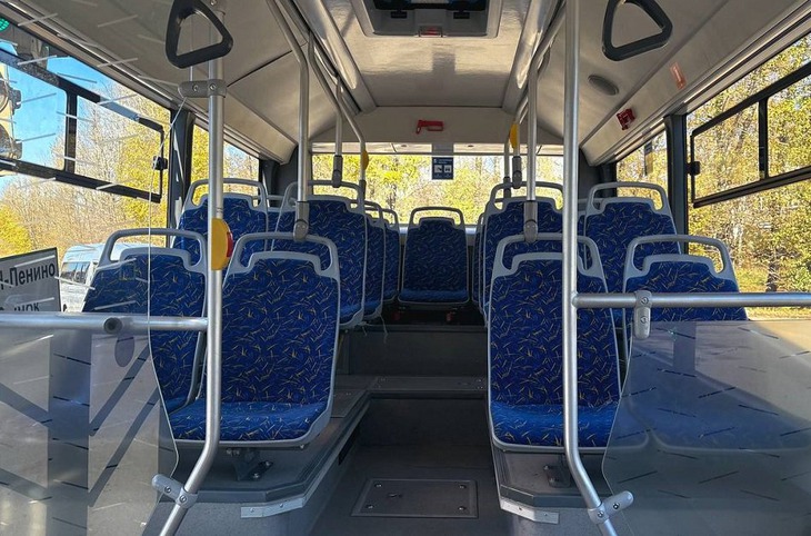 Салон нового автобуса. Фото пресс-службы администрации Иркутска
