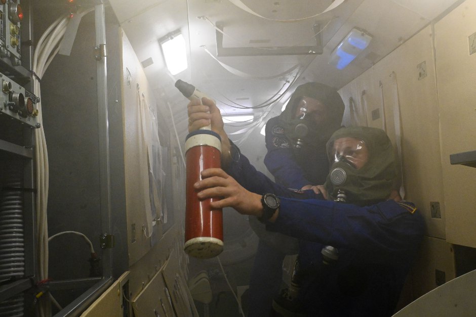 Смоделированная внештатная ситуация. Фото центра подготовки космонавтов имени Юрия Гагарина