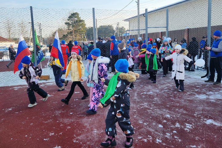 Праздничное открытие площадки. Фото пресс-службы администрации Иркутского округа