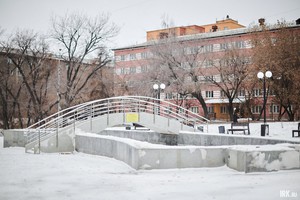 Отремонтированный фонтан