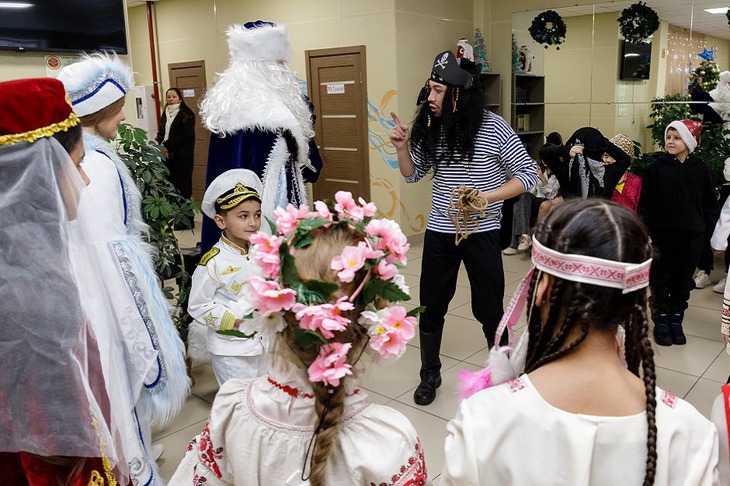 Дети на празднике. Фото Александра Новикова