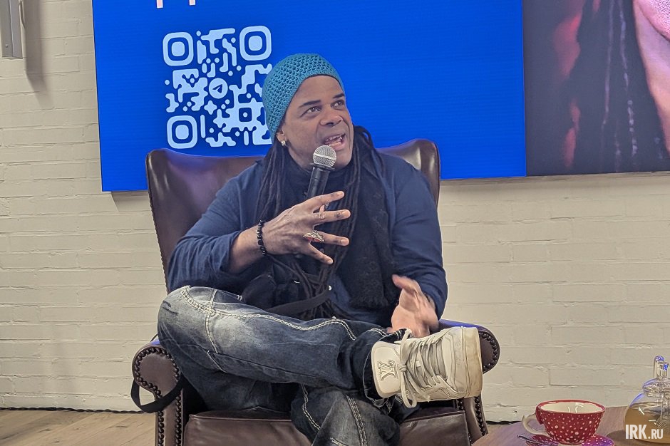 Эндрю Дональдс на встрече. Фото Никиты Грабовецкого, IRK.ru