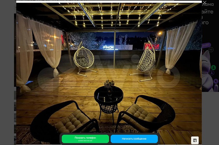 …но 335 из 415 «квадратов» в нем занимает терраса