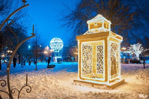 Световые конструкции. Фото Маргариты Романовой, IRK.ru