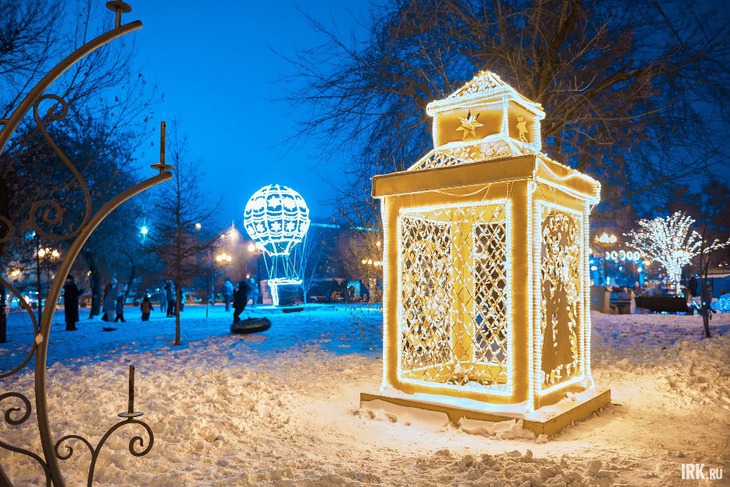 Световые конструкции. Фото Маргариты Романовой, IRK.ru