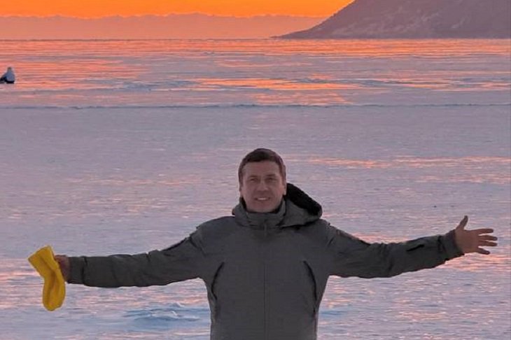 Андрей Мерзликин на Байкале. Фото из соцсетей актера