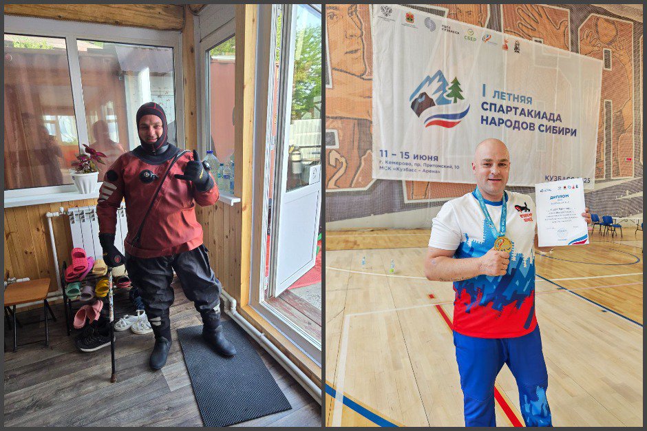 Владимир ведет активный образ жизни, сейчас мужчина занимается волейболом сидя и уже побывал на всероссийских соревнованиях