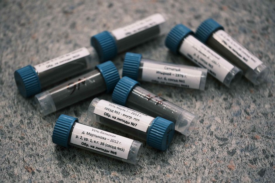 Образцы проб на липиды. Фотография Анастасии Тамаровской / ФИЦ КНЦ СО РАН