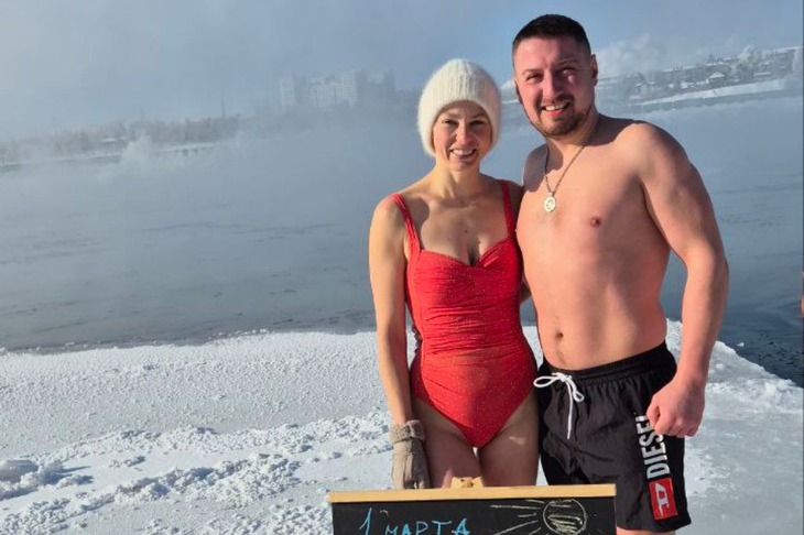 Участники заплыва. Фото взято из телеграм-канала morzhiirkutsk