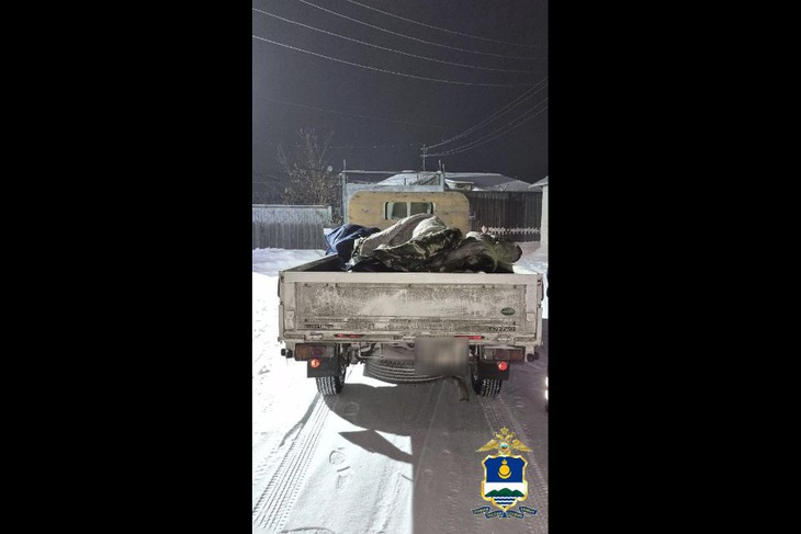 Грузовик браконьеров. Фото пресс-службы ГУ МВД по Республике Бурятия