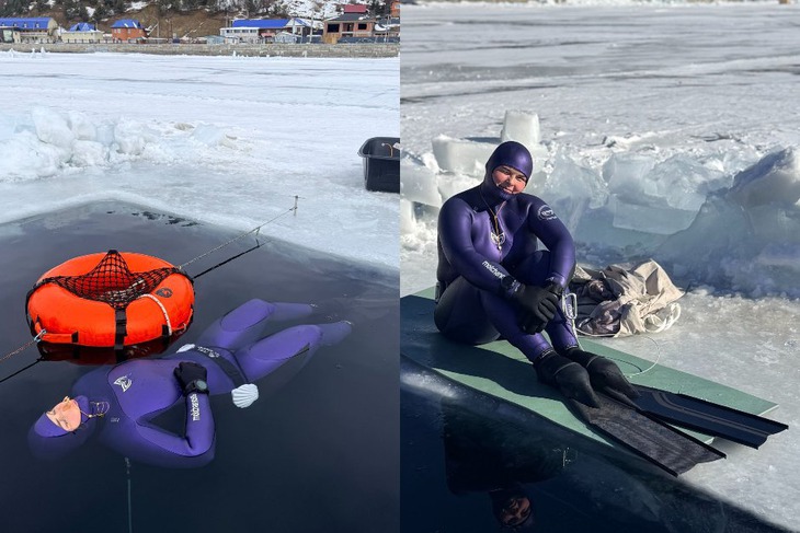 Подготовка к установлению мирового рекорда. Фото предоставлено Ольгой Маркиной