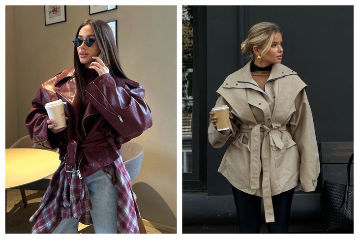 Вместо классического тренча можно выбрать лаковый укороченный или приталенную куртку-парку