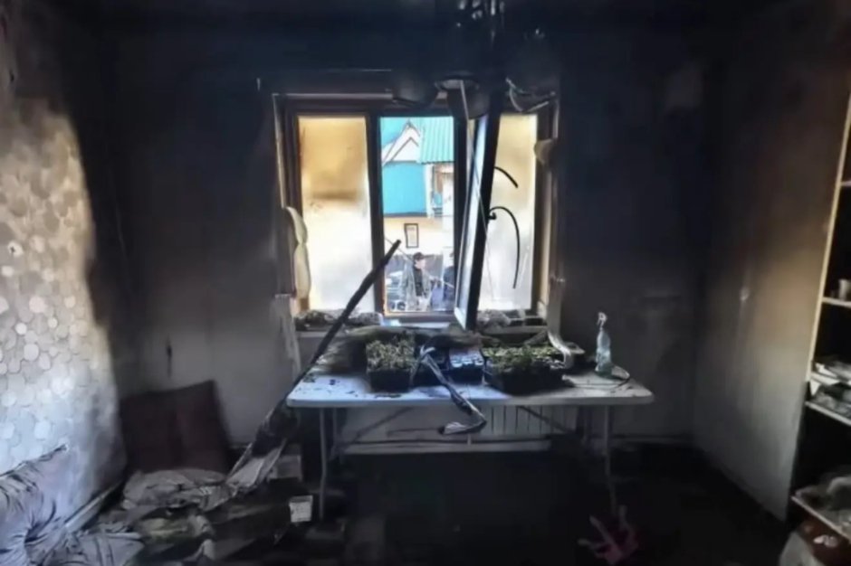 Сгоревший участок. Фото пресс-службы ГУ МЧС России по Иркутской области Сгоревший участок. Фото пресс-службы ГУ МЧС России по Иркутской области