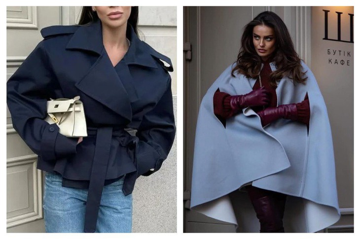 В моде тренчи и кейпы различных фасонов
