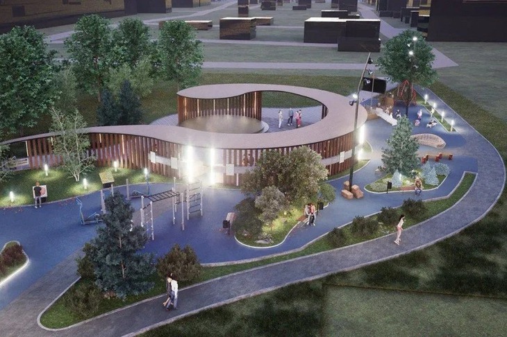 Проект сквера. Изображение пресс-службы администрации Иркутска