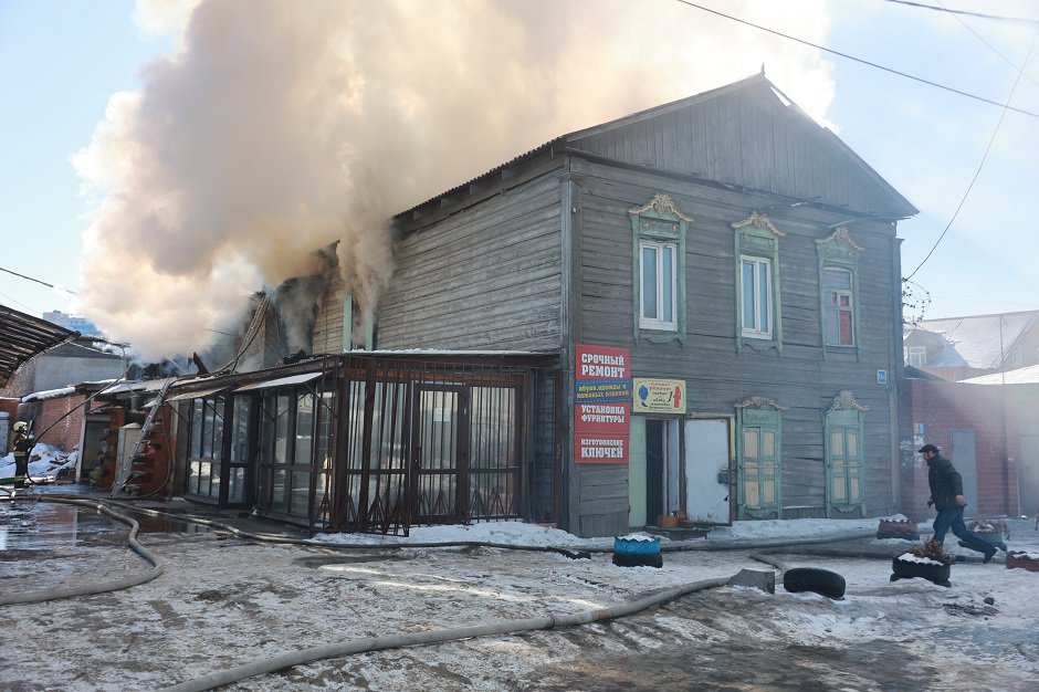 Пожар. Фото Кирилла Шипицина