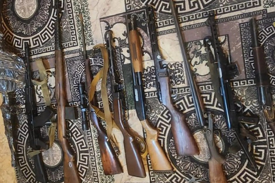Оружие. Фото пресс-службы ГУ МВД России по Иркутской области