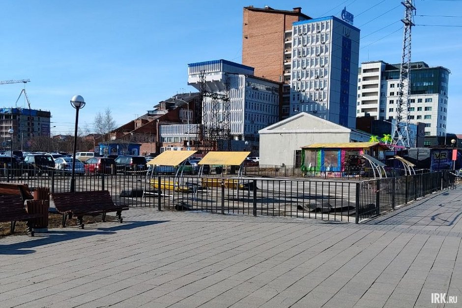 Участок, где располагалась детская площадка. Фото очевидцев