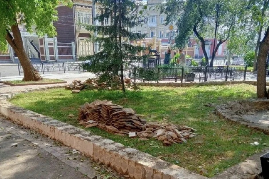 Сквер. Фото пресс-службы администрации Иркутска