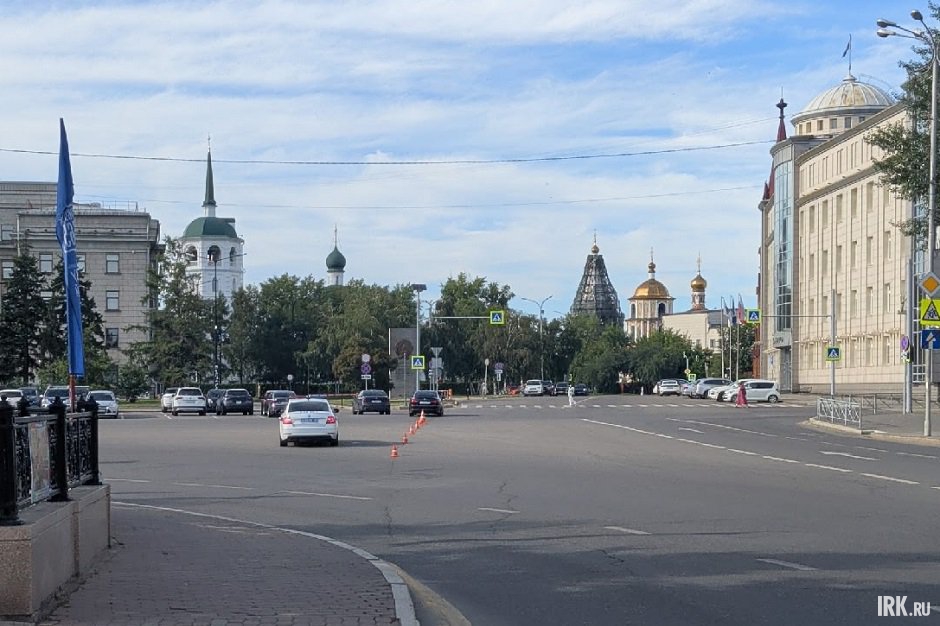 Перекрытие в центре. Фото IRK.ru Перекрытие в центре. Фото IRK.ru