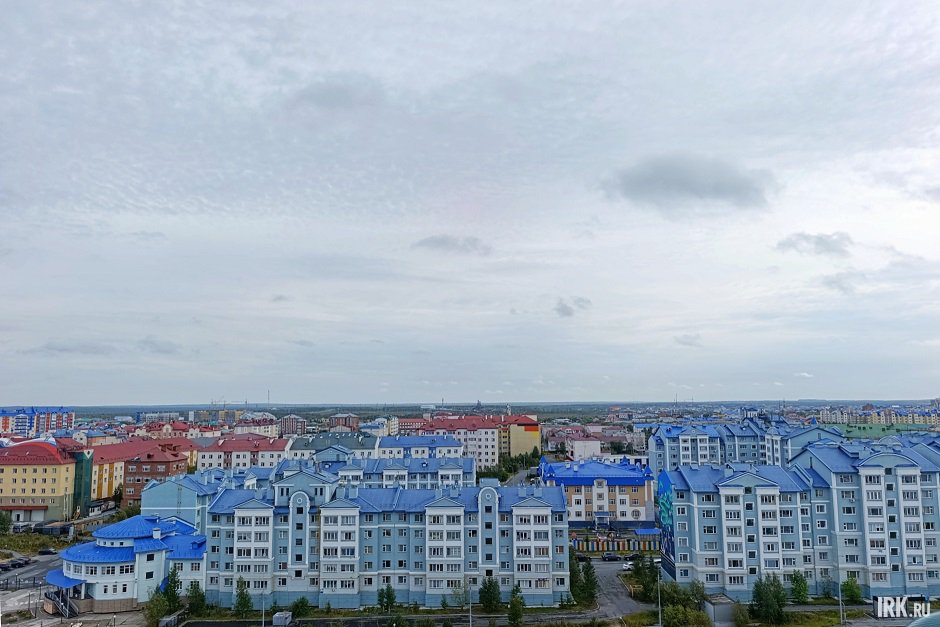 Вид на Салехард с колокольни Вид на Салехард с колокольни